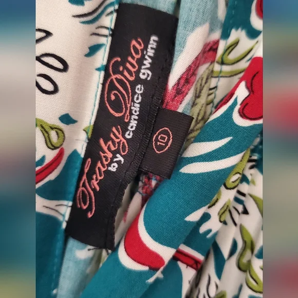 Trashy Diva 1940s Dress Ruffled Feathers - Picture 2 of 9